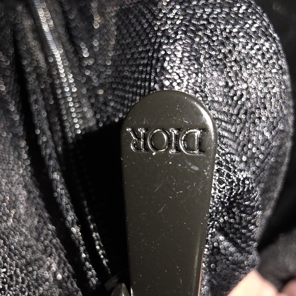 Christian Dior Black Mesh Logo. NWOT - Picture 5 of 8